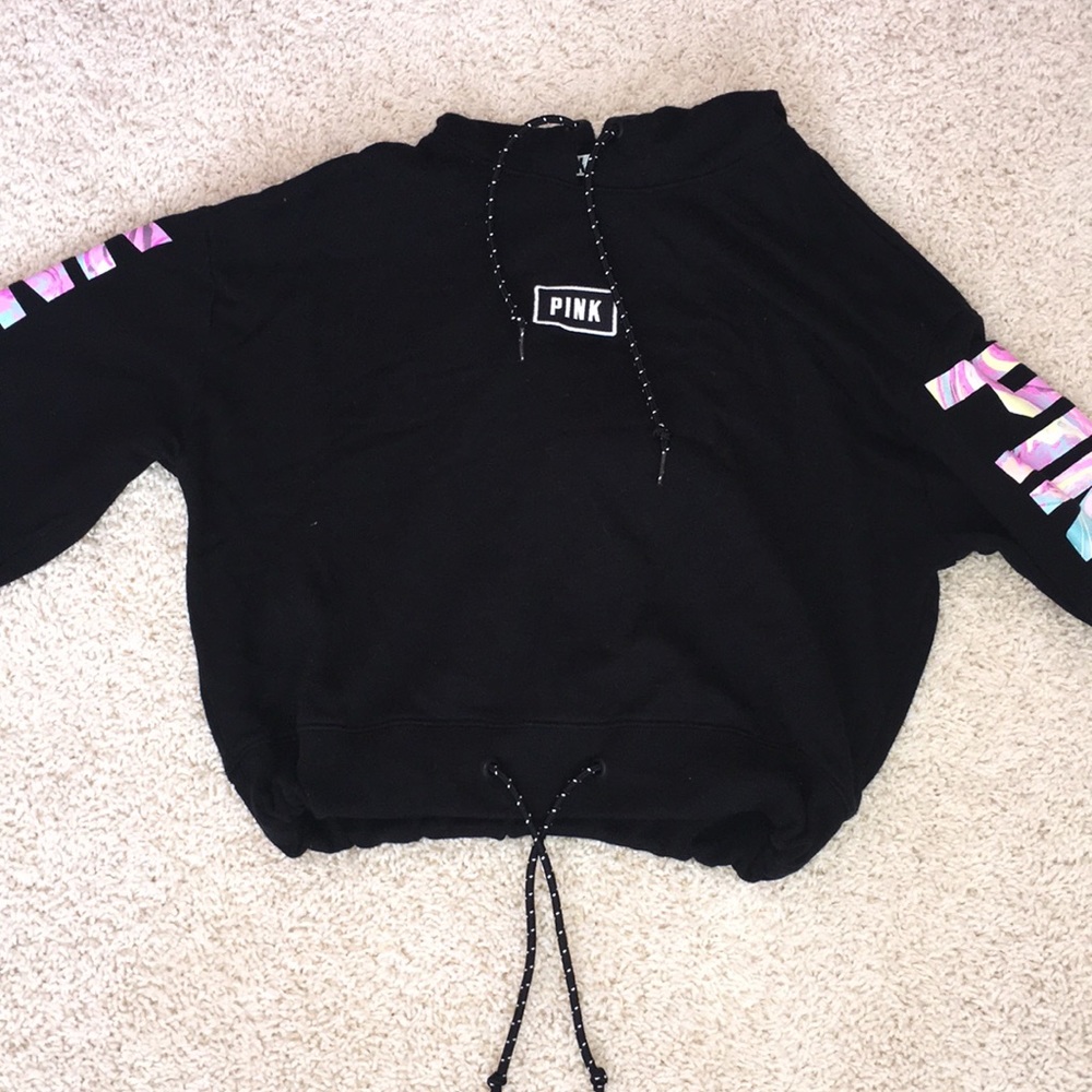 VS Pink cropped hoodie
